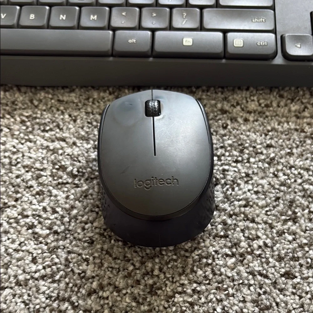 Logitech Black Keyboard & Mouse - missing wireless mouse adapter